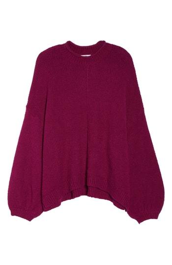 Women's Bp. Balloon Sleeve Sweater - Purple