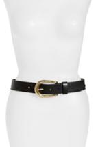 Women's Frye Roper Leather Belt - Black
