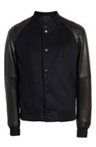 Men's Boss Mavcon Wool & Leather Fit Jacket