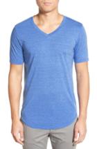 Men's Goodlife Scallop V-neck T-shirt, Size - Blue
