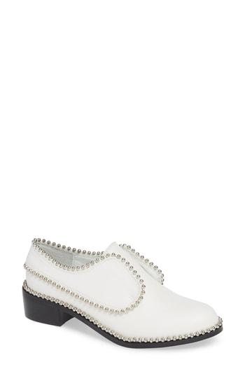 Women's Matisse Alexa Beaded Laceless Derby M - White