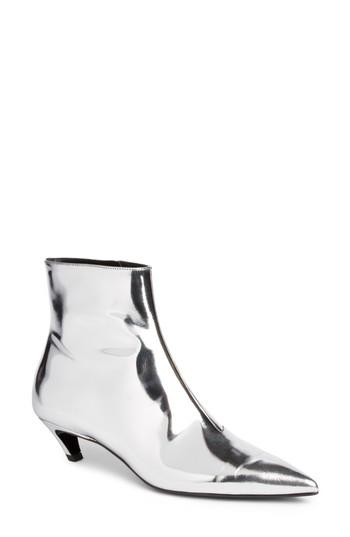 Women's Balenciaga Metallic Pointy Toe Bootie Us / 41eu - Metallic
