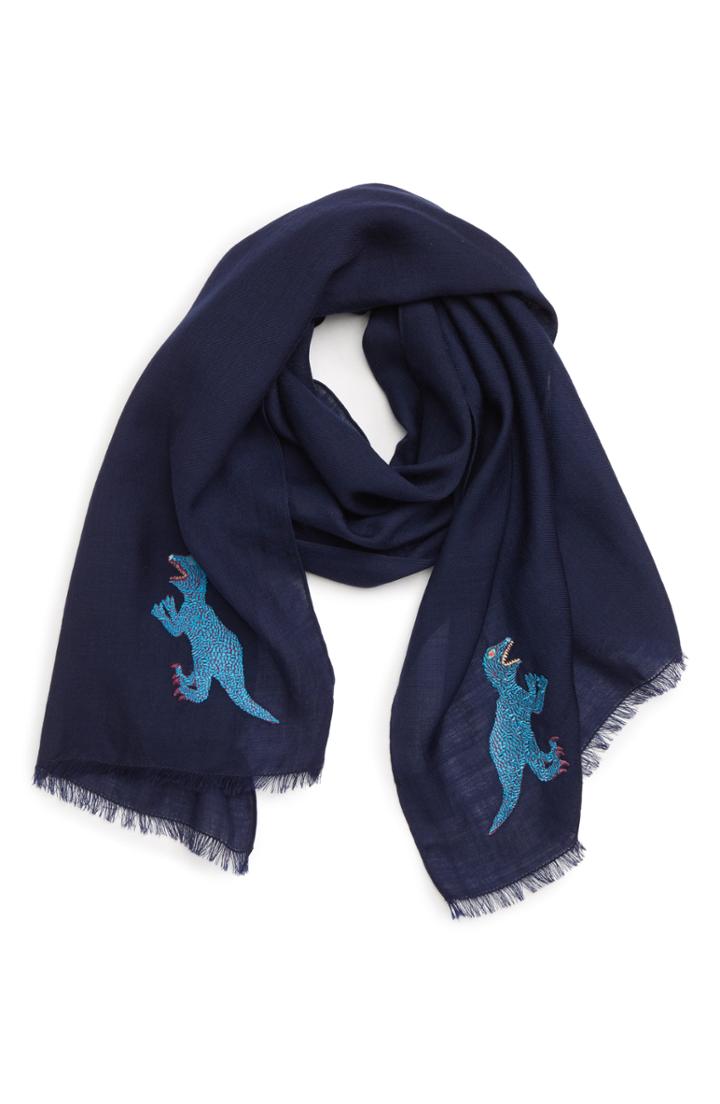 Men's Paul Smith Dino Scarf, Size - Blue