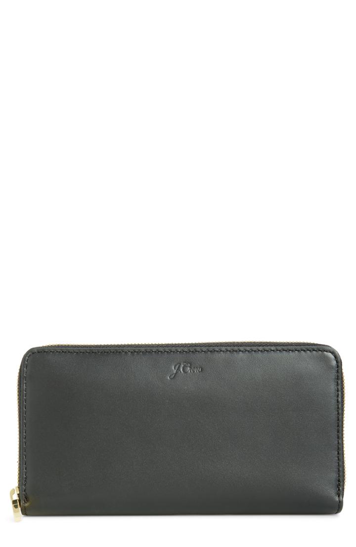 Women's J.crew Harper Leather Continental Wallet -