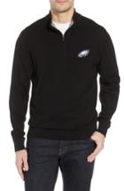 Men's Cutter & Buck Philadelphia Eagles - Lakemont Fit Quarter Zip Sweater