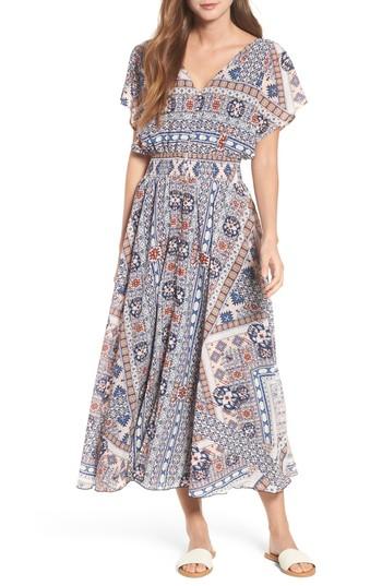 Women's Kas New York Serta Button Up Maxi Dress - Blue