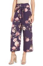 Women's Leith Tie Waist Crop Pants, Size - Purple