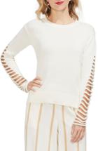 Women's Vince Camuto Cutout Sleeve Sweater - Ivory