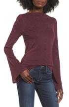 Women's Leith Slim Bell Sleeve Tee - Burgundy