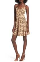 Women's Soprano Strappy Fit & Flare Dress - Yellow