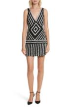 Women's Alice + Olivia Venetia Embellished Shift Dress - Black