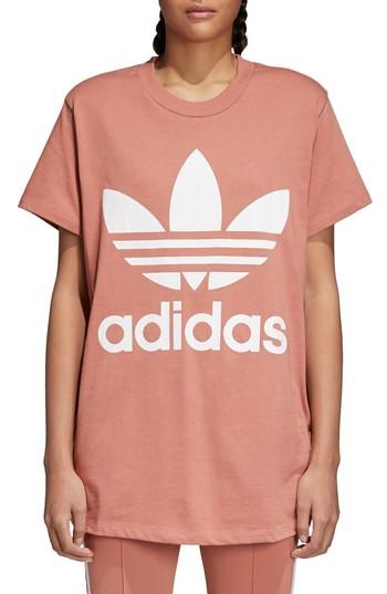 Women's Adidas Originals Trefoil Logo Tee - Pink