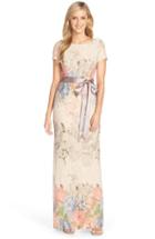 Women's Adrianna Papell Matelasse Floral Jacquard Column Gown