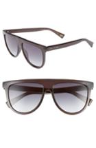 Women's Marc Jacobs 57mm Gradient Flat Top Sunglasses - Grey