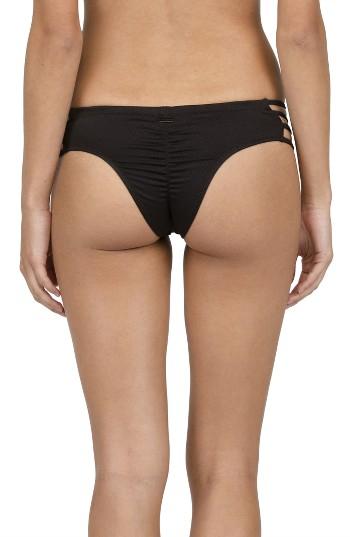 Women's Volcom Meshed Up Cheeky Bikni Bottoms - Black
