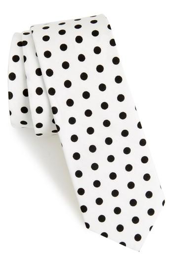 Men's 1901 Montrose Dot Cotton Skinny Tie