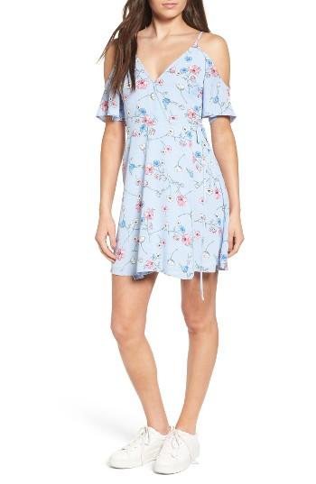 Women's Lush Cold Shoulder Wrap Dress