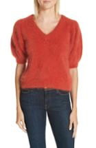 Women's Ulla Johnson Aries Puff Sleeve Sweater, Size - Red