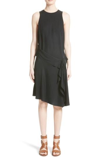Women's Rag & Bone Brighton Asymmetrical Dress - Black