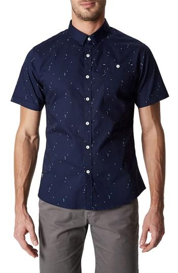 Men's 7 Diamonds Rubicon Artist Stretch Sport Shirt, Size - Blue