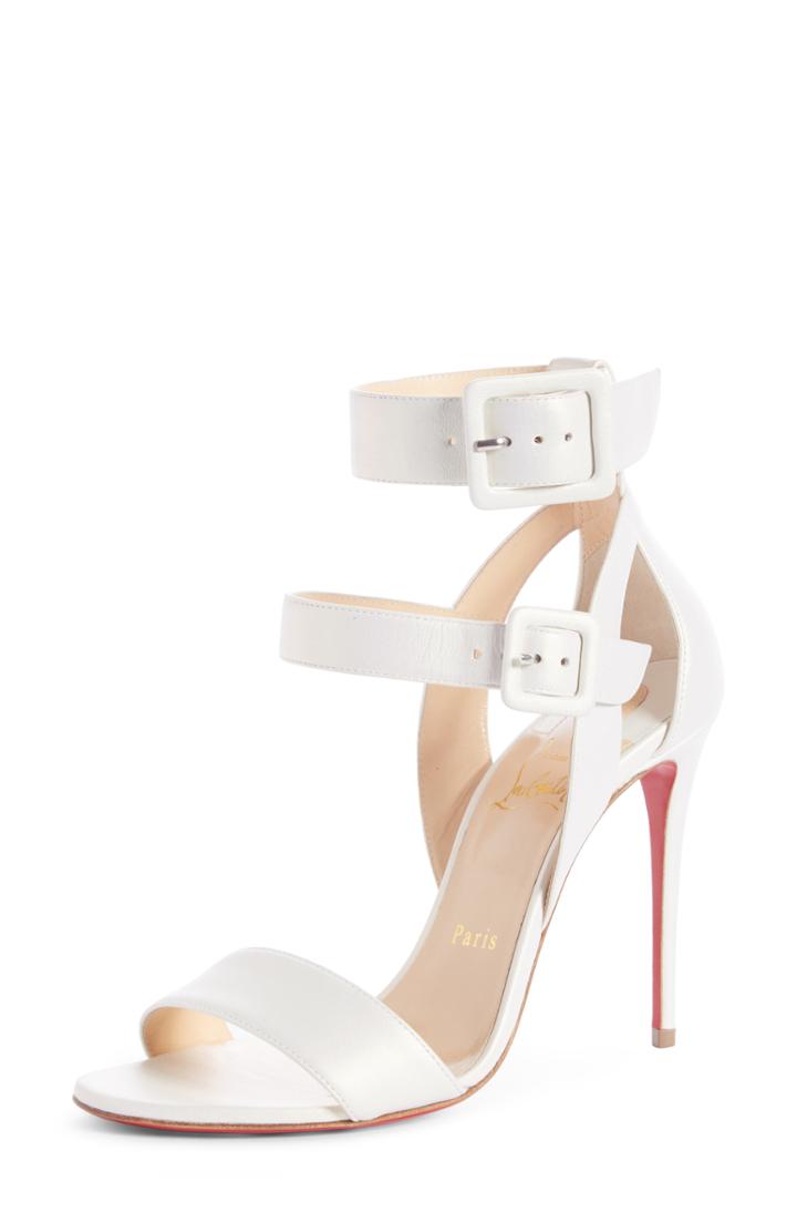 Women's Christian Louboutin Multipot Buckle Sandal