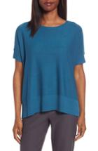 Women's Eileen Fisher Tencel & Merino Wool Top - Blue/green