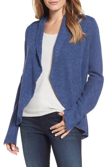 Women's Nic+zoe Vivid Shawl Collar Cardigan - Blue
