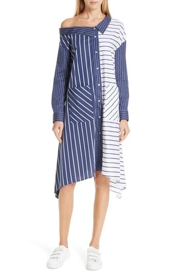 Women's Boss Efioni One-shoulder Asymmetrical Shirtdress