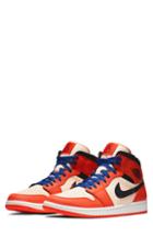 Men's Nike Air Jordan 1 Mid Winterized Sneaker .5 M - Orange