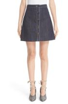Women's Adam Lippes Stretch Denim Miniskirt