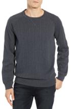 Men's Billy Reid Quilted Crewneck Sweatshirt - Blue