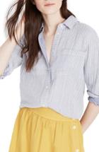 Women's Madewell Stripe Tie Back Shirt
