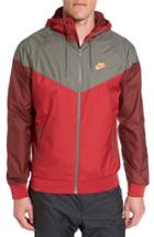 Men's Nike 'windrunner' Colorblock Jacket, Size - Red