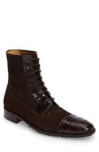 Men's Mezlan Sabino Cap Toe Boot M - Brown