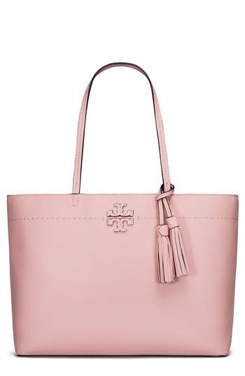 Tory Burch Mcgraw Leather Tote - Red