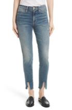 Women's Frame Raw Hem High Waist Skinny Jeans - Blue