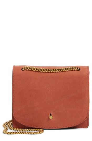 Women's Madewell Leather Crossbody Wallet - Burgundy