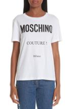 Women's Moschino Couture Logo Tee Us / 40 It - White