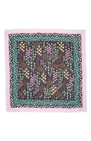 Women's Valentino Flower Stems Scarf, Size - Black
