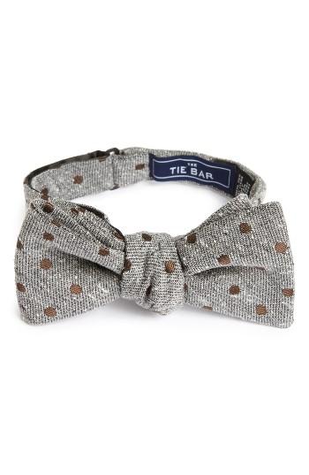 Men's The Tie Bar Revolve Dots Silk Bow Tie