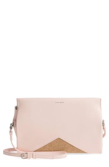 Pixie Mood Margaret Faux Leather Crossbody Clutch - Pink
