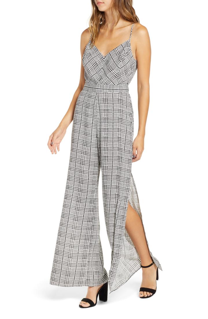Women's Plaid Jumpsuit