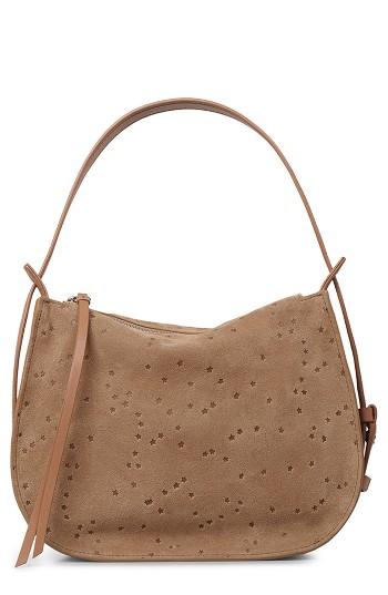 Allsaints Mini Echo Star Embossed Convertible Shoulder Bag - Brown