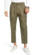 Men's Topman Tapered Fit Trousers X 32 - Green