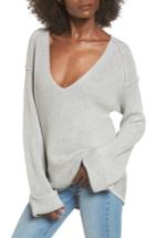 Women's Astr The Label Direction Change Bell Sleeve Sweater - Grey
