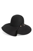 Women's Shiraleah Pembroke Felted Wool Fedora - Black