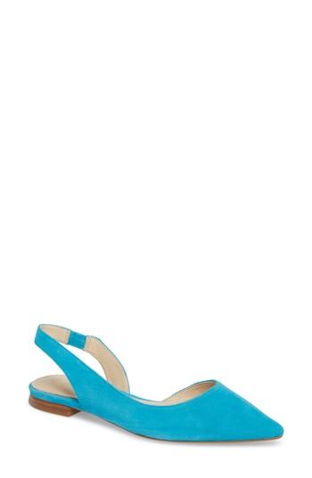 Women's Marc Fisher Ltd Sessily Skimmer Flat M - Blue/green