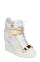 Women's Giuseppe Zanotti Wedge Sneaker .5 M - White