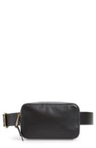 J.crew Harper Leather Fanny Pack - Black