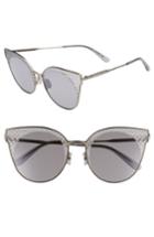 Women's Bottega Veneta 62mm Sunglasses - Silver/ Grey